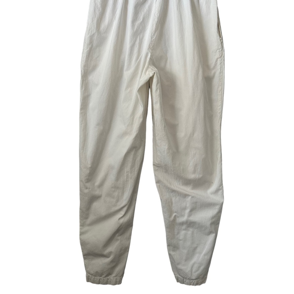 Vintage | For The Good‎ Times Tangerine | White Short Sleeve Cotton Jumpsuit M - Picture 7 of 10